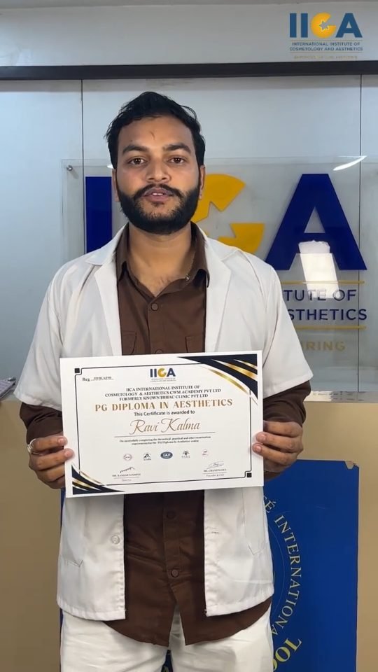 Ravi Kalma, IICA clinical cosmetology graduate